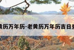 老黄历万年历-老黄历万年历吉日查询