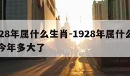 1928年属什么生肖-1928年属什么生肖今年多大了